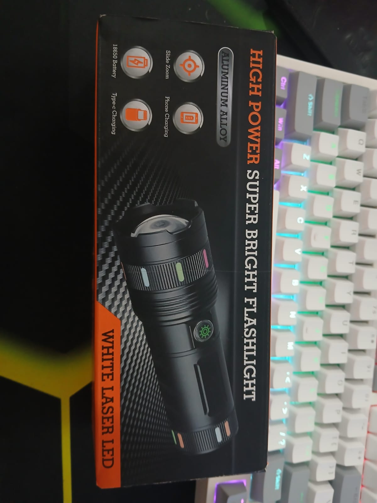 🔦 Sanford Super Bright Flashlight 50000mAh Rechargeable LED Torch